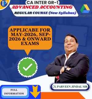 CA INTER GR-1 GR-1 ADVANCED ACCOUNTING REGULAR COURSE (New Syllabus)