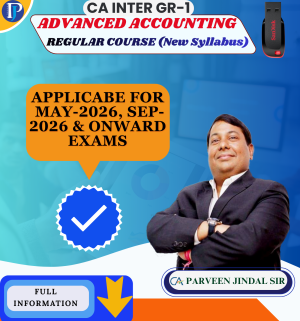 CA INTER GR-1 GR-1 ADVANCED ACCOUNTING REGULAR COURSE (New Syllabus)