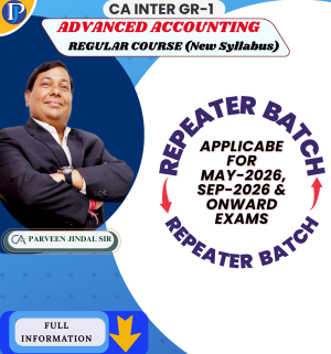 CA INTER GR-1 ADVANCED ACCOUNTING REGULAR COURSE (New Syllabus)